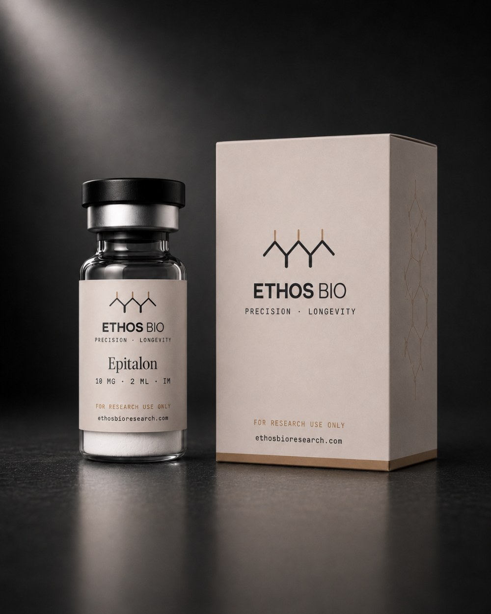Epitalon vial and box