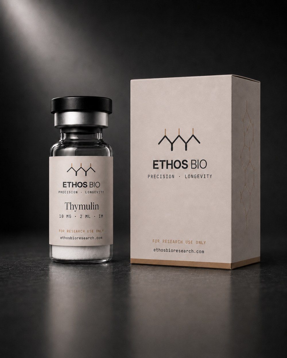 Thymulin vial and box