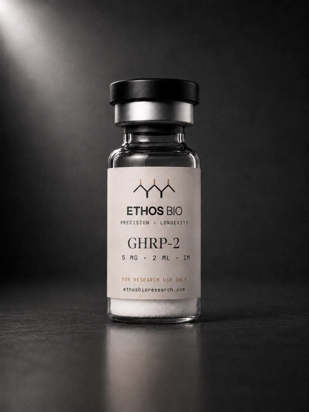 GHRP-2 research peptide vial