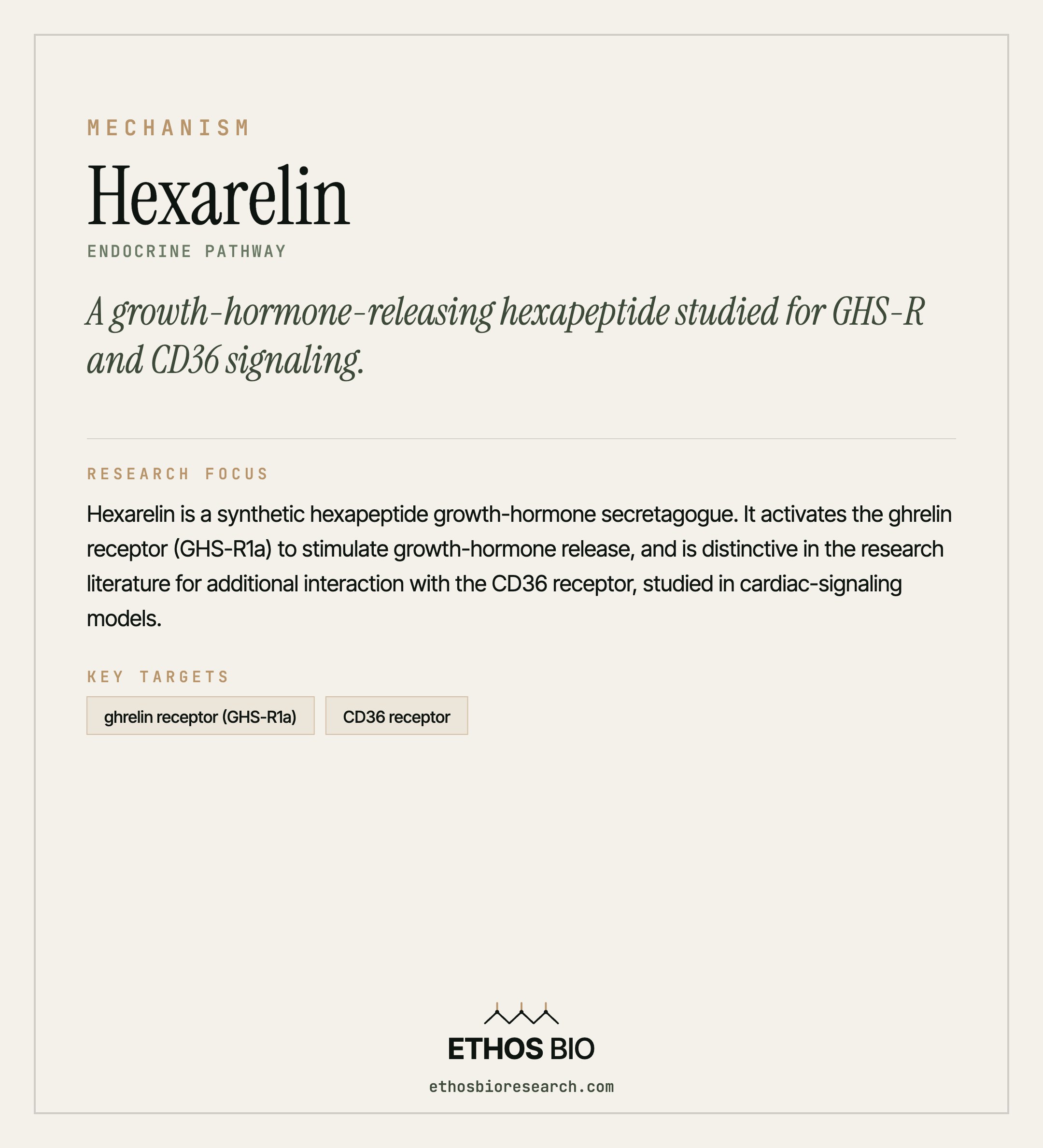 Hexarelin mechanism