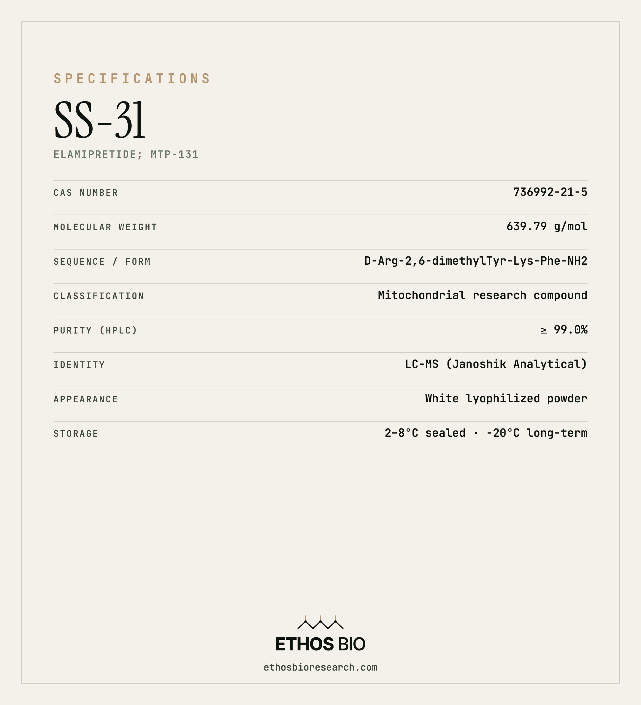 SS-31 specifications