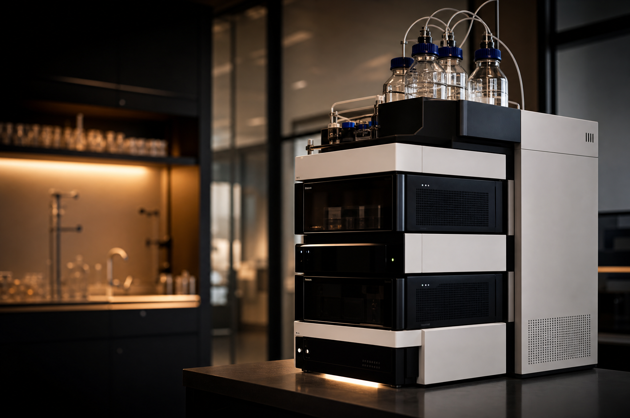 HPLC analytical instrumentation used for purity testing